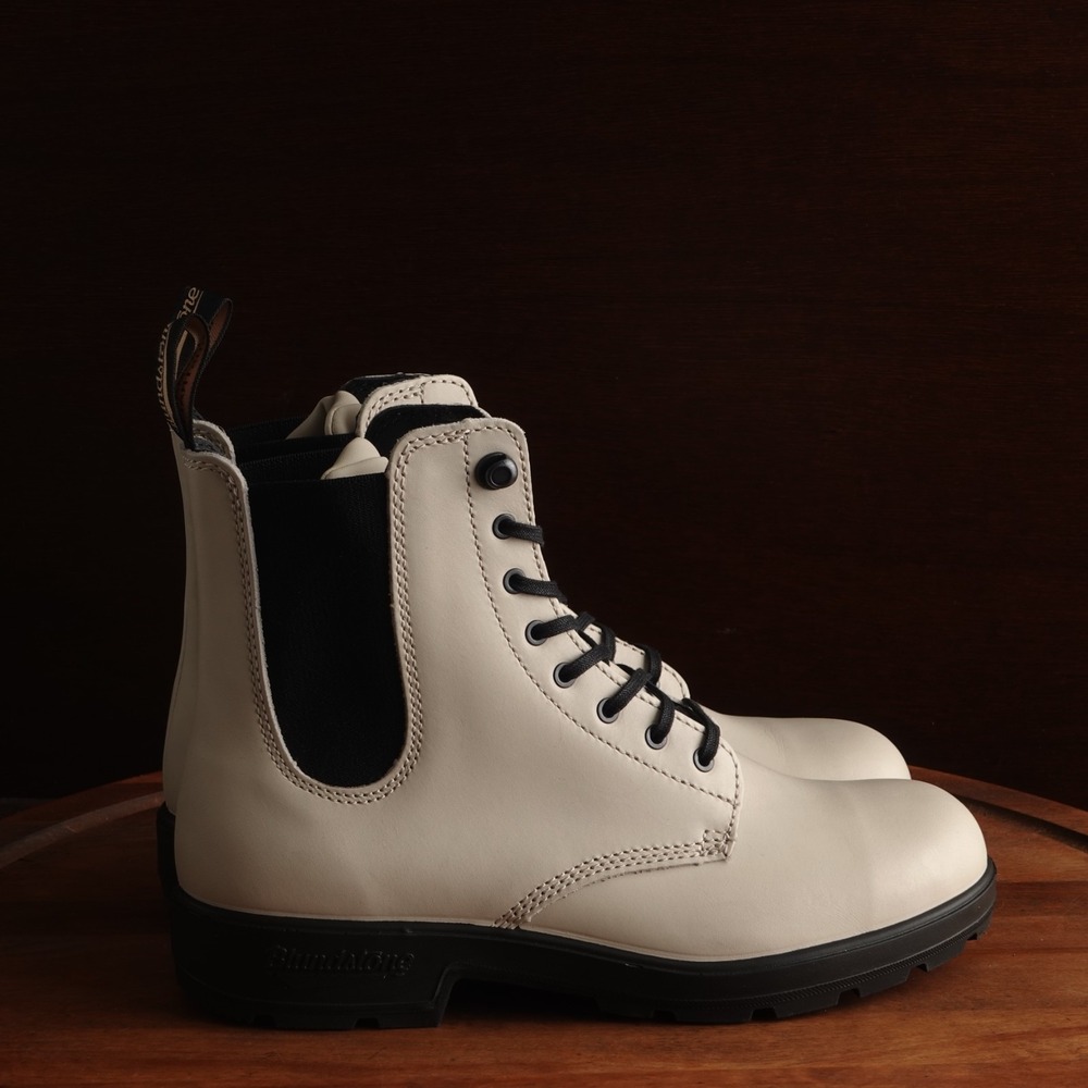 Blundstone Combat Boots Women SZ AU 6.5 US 9.5 Cream 2324 Originals Utility NWOB